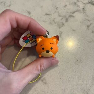 Disney Konami Tsum Tsum Arcade Strap Keychain- Minnie In Cat Costume Rare Japan